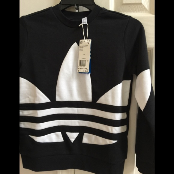 Adidas Originals Trefoil crew sweatshirt S or L - Picture 1 of 7